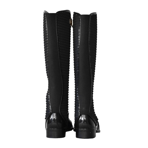 A8 Auth LEMON JELLY PICKY 2 in 1 Ankle Or Knee Hi Black PVC Boot Shoes Size 39 - Picture 6 of 14